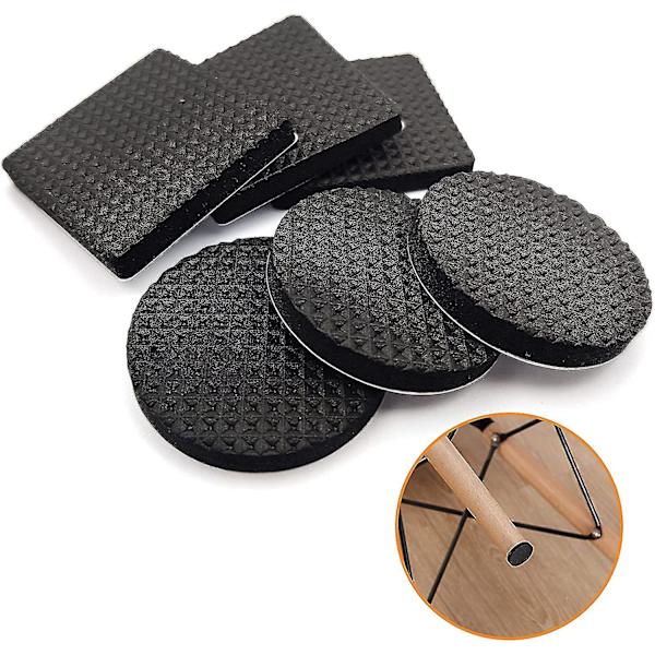 60 stycken halkfria gummipads, gummifötter, självhäftande möbelskyddspads, skyddspads