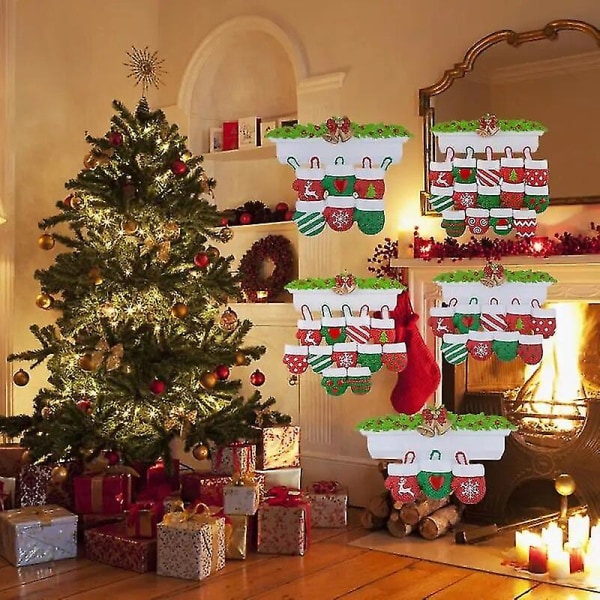 2023 Skräddarsydd jul familjeprydnad Familj julgran prydnad hänge Hemfest dekoration Kreativ gåva