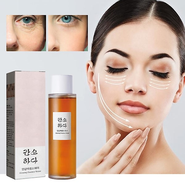 Anti-rynka Ginseng Essence Vätska, Minskar Fina Linjer, Återfuktande Ansiktslösning 150ML