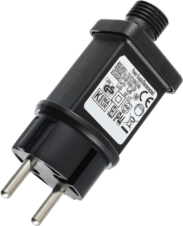 LED-transformator blixtkontakt IP44 drivrutinsadapter med timer, 8 lägen