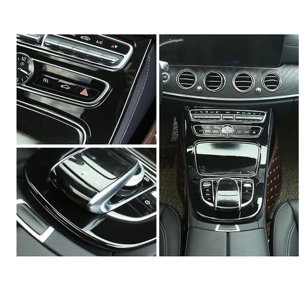 Til E Klasse E200l E300l 16-20 Bil Midterkonsol Kopholder Gear Panel Ramme Dæksel Indvendig Trim Stick