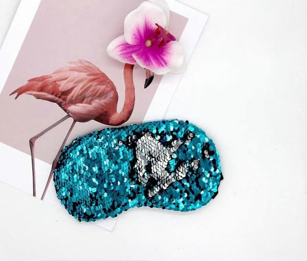 6 st Glitter Sjöjungfru Paljetter Sovmask Elastisk Ögonmask Skugga Ögonbindel Kvinnor Tonåringar Flickor