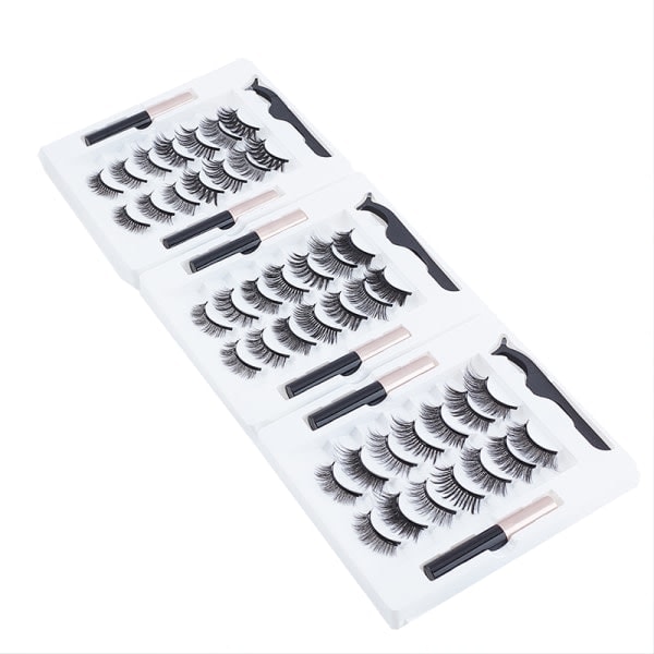 7 paria magneettisia tekoripsiä luonnolliset tekoripset magneettiset pidennykset A2