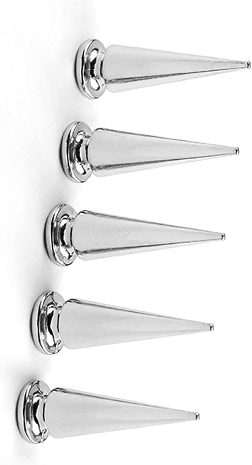 2-pack punkstil PU-läderarmband med nitar