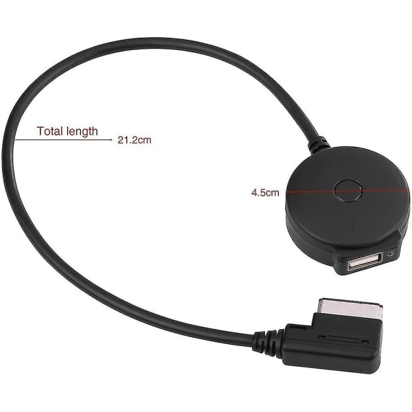 Ami Mdi Bluetooth Musik Aux Og Usb Adapterkabel Til A4 A6 Q5 Q7 (2009 Og Senere) - Hun Usb