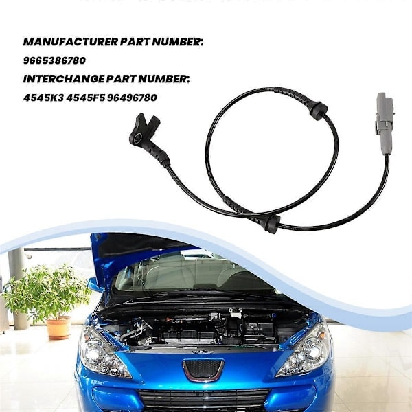 9665386780 ABS pyörän nopeusanturin kytkin eteen vasen ja oikea 4545K3 4545F5 96496780 Peugeot 307 308 C