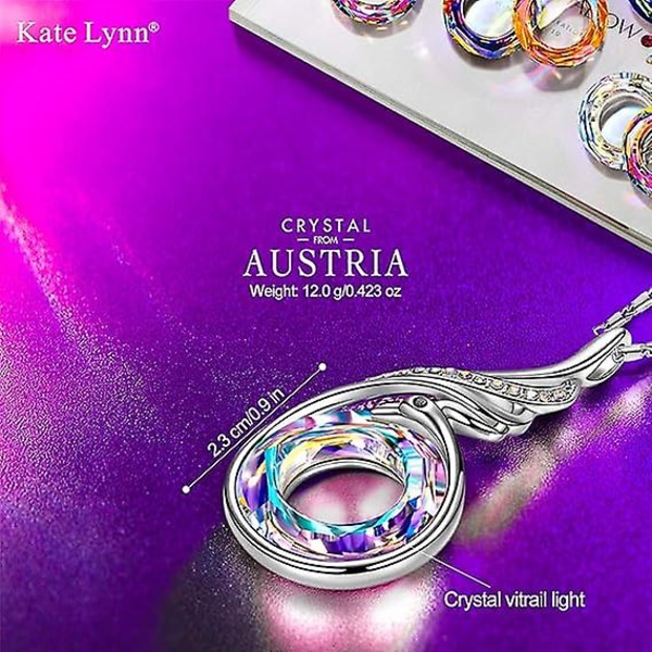 Halskædegaver til kvinder, kvinder vedhæng halskæde smykker, krystaller fra Østrig, Valentinsdag Mors dag Juledag Fødselsdagsgaver til mor