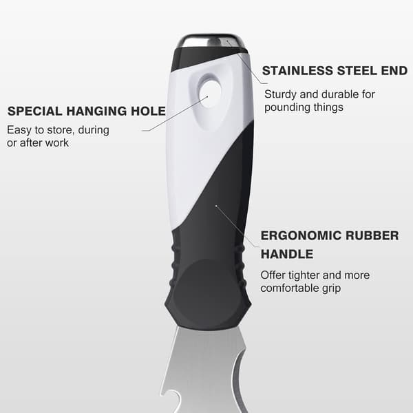 2PC 10-i-1 Färgskrapa, Multifunktionell Spackelspade, Hammarände