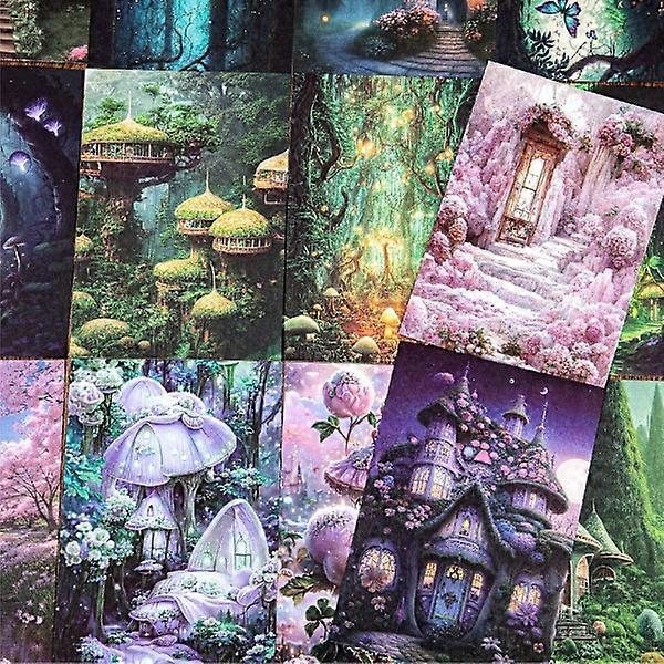 Scrapbook Pysselpapper Kit Material Decoupage Papper Magi