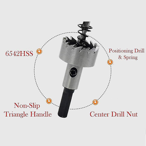 2024 BI-TOOL - HSS Hålsåg 6542, 26mm, för Stål, Metall, Aluminium, Skivor