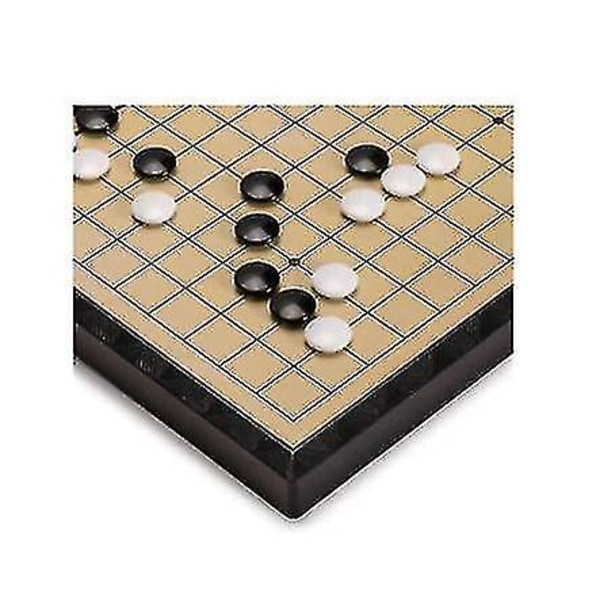 Stort magnetisk Go spillebræt med en enkelt, konveks sten bærbar