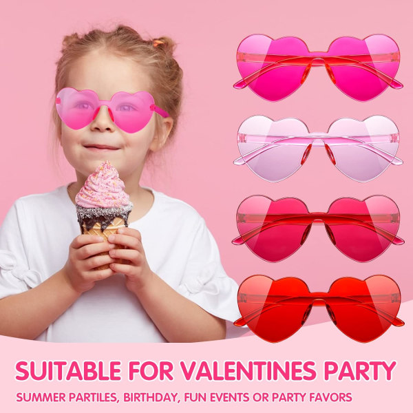 24 stk solbriller til barn, rosa solbriller til barnas festposer - bursdagsgave, strandbasseng, byttegaver, festartikler