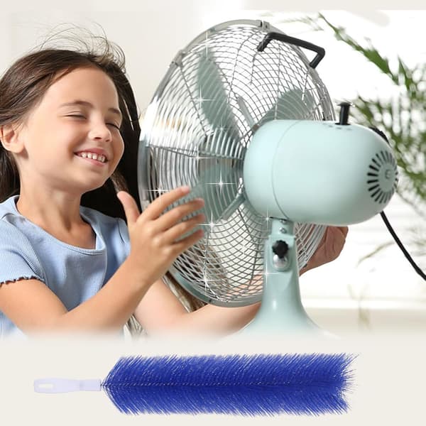 3 stk. bøjelig ventilatorrensebørste spindelvævsfjerner - mikrofiberhoved, vaskbar - ideel til loftsventilatorblade, luftventiler, gardiner, biler