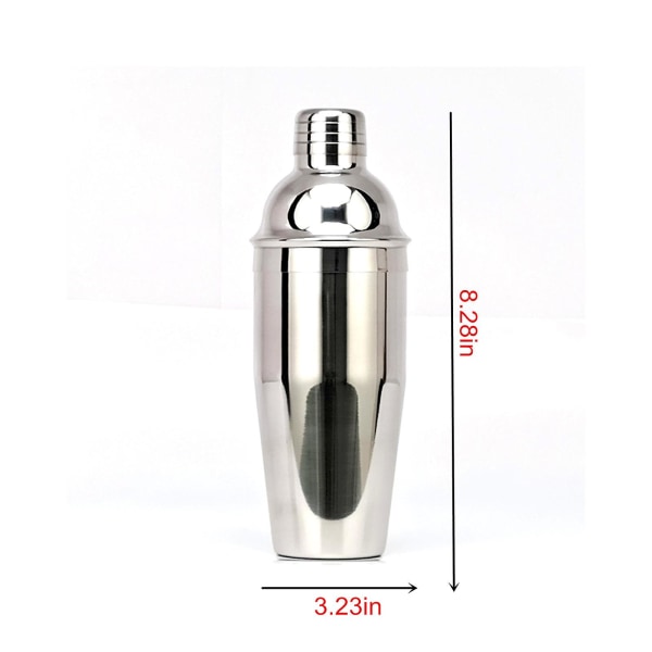 Cocktail Shaker-set med bambuestativ, 17 delar, present till män pappa farfar, rostfritt stål bartenderkit barverktyg set, hem, bar