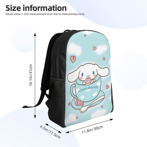 Skolväska Cinnamoroll Ryggsäck Grundskolan Mellanstadiet Bokväska Stor Kapacitet Axelväskor Casual Daypack Laptopväskor För Pojkar FlickordmSJB1195