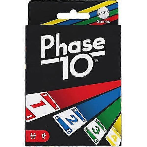 Phase 10 spelkort svart ask.