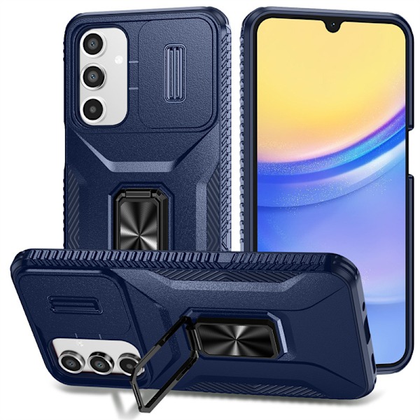 Ring skydevindue Samsung S24ultra mobiltelefoncover egnet til s23, a16/a05S/S24FE, Samsung S25FE, blå Samsung S25FE