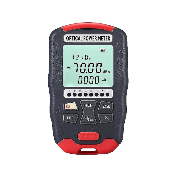 Optisk fiber-effektmeter Fiber Visual Fault Locator 10 bølgelængder Følsom chip Nøjagtig måling Til ledningsføring D7