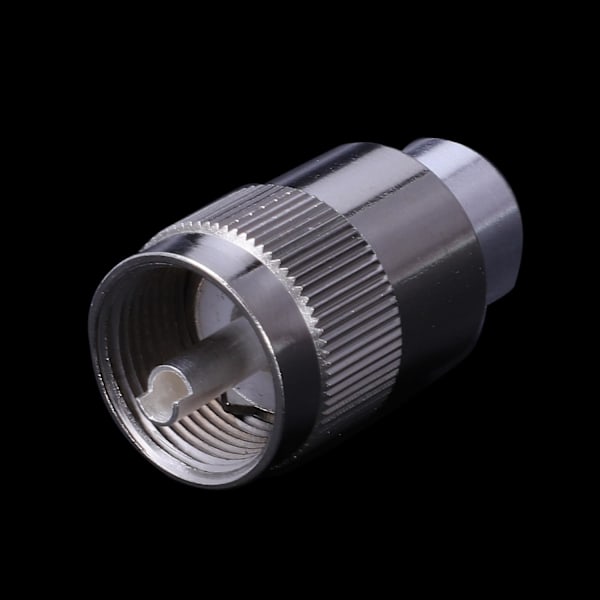 10 st Kopplingar UHF Hane PL259 Stickkontakt Lödning RG8 RG213 LMR400 7D-FB Kabel Silver