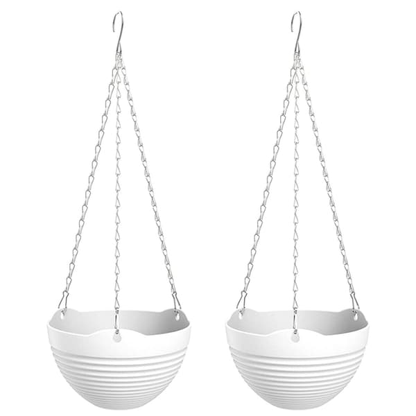 2-pack Hängande Korg Blomkruka Liten-Vit