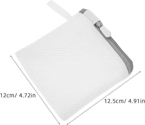 Et sæt med 6 små netposer, velegnet til opløselige vaskemiddelpods, multifunktionelle non-stick netposer.