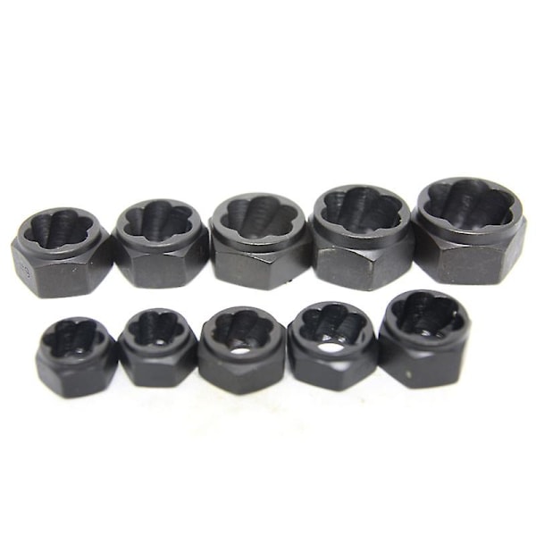 10-pack Skadat Mutterborttagare Stud Extractor Set Metrisk Brottborttagningssats