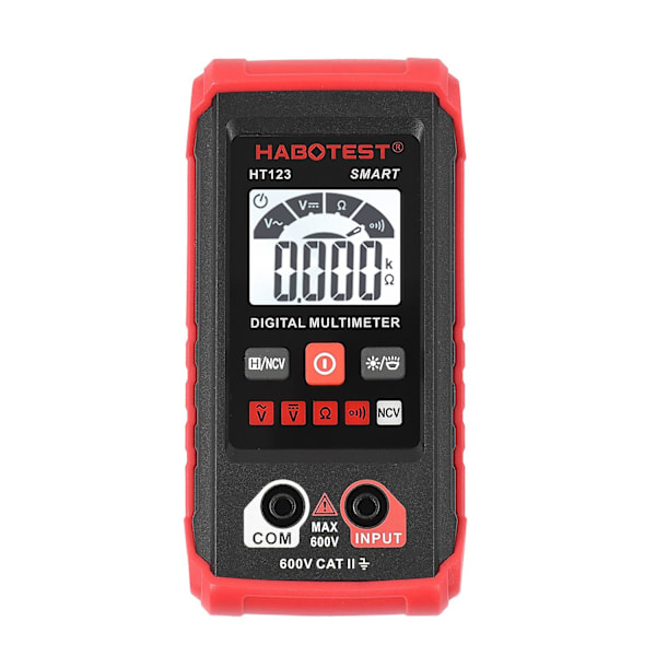 HABOTEST HT123 Digitaalinen Monimittari Automaattinen Alue 2 000 Lukua Todellinen RMS Mittaus LCD-Taustavalon kanssa