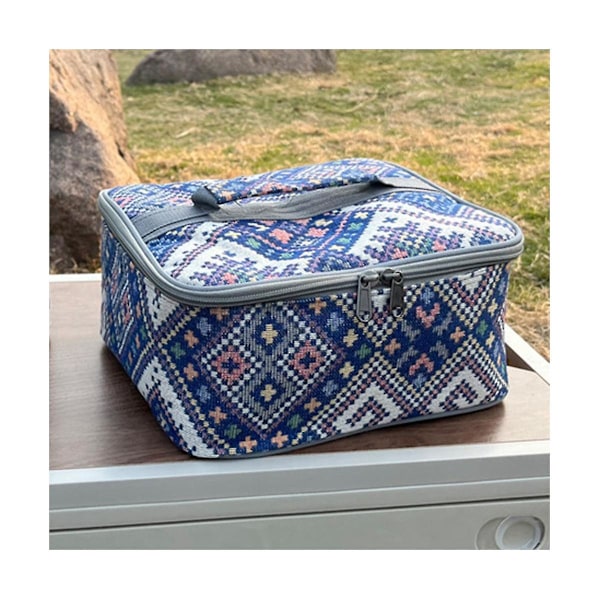 Udendørs Camping Picnic Bestikpose Madbeholder Pakke Multifunktionel Pose Bbq Opbevaringspose-c