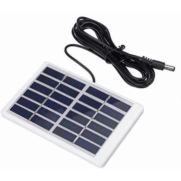 1,2W 6V Mini Bærbar Solcellepanel Solcellelader egnet for solcellegatelys og andre systemer