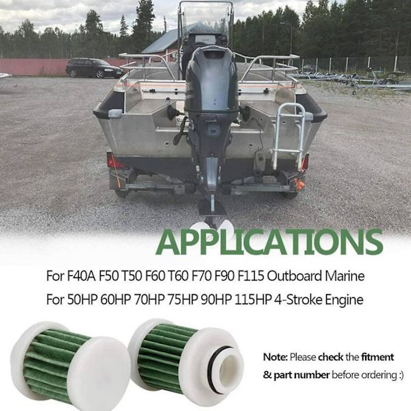 20 kpl 6d8-ws24a-00 4-tahti polttoaineen suodatin 40-115hv F40a F50 T50 F60 T60 moottorille veneen perämoottori Ac