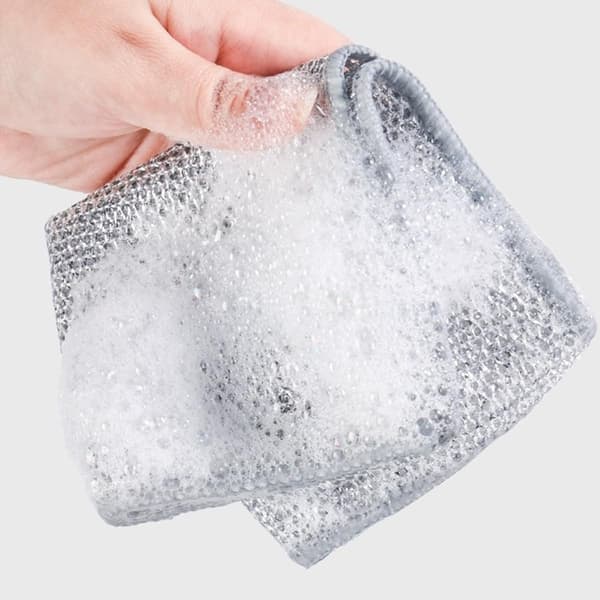 10-pack metalltrådsdisktrasor, 20x20 cm, lämpliga för diskhoar och spishällar