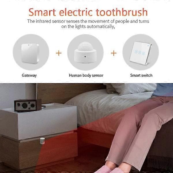 Mini Zigbee PIR Rörelse Smart Sensor Trådlös Kropps Infraröd Detektor