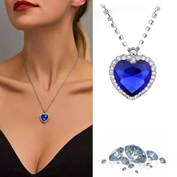 Hul hjerte-formet fersken hjerte par halskæde Valentinsdag Jewelr