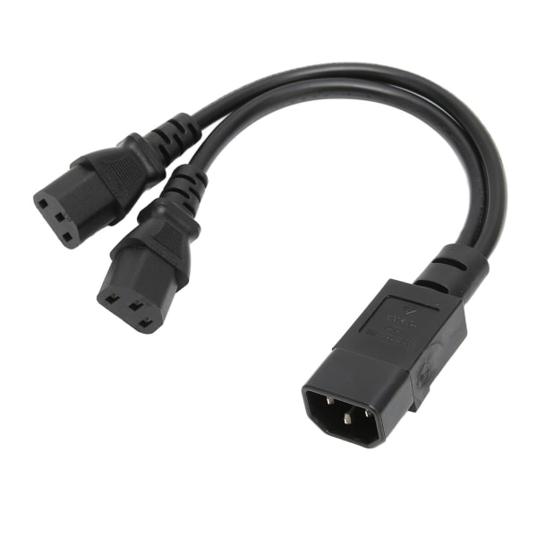 IEC320 C14 till 2 x C13 Hona Y Typ Strömkabel 1 In 2 Ut 2500W 10A 250V LCD Skärm Strömkabel Förlängningssladd