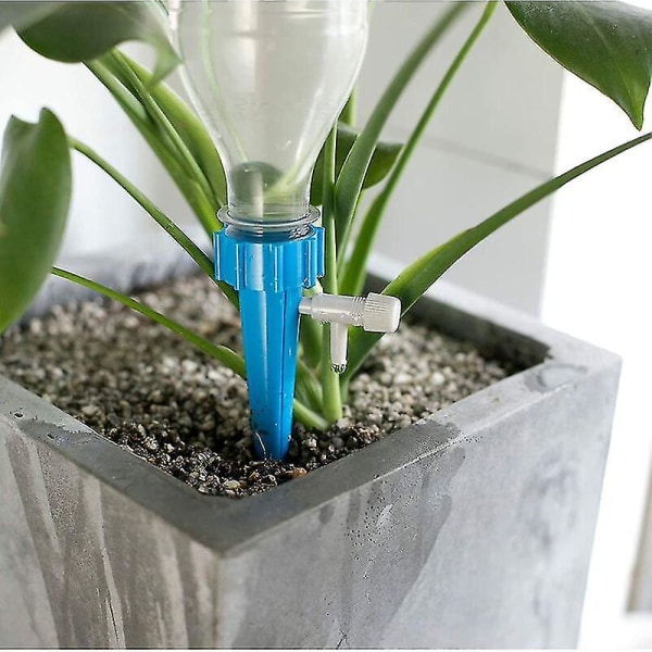 12 stykker potteplante vanningssystem Ventilkontroll Dryppvanningskontrollventil Selvvanningsenhet Automatisk plantedrikker