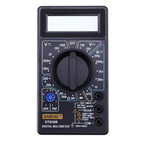 Aneng DT830B Mini LCD Digital Multimeter Elektrisk Voltmeter Amperemeter Ohm Tester AC/DC 750/1000V Amp