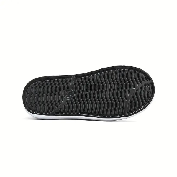 Guttes pustende tresko sneakers med assorterte farger for utendørs fotturer og strandturer Black 33