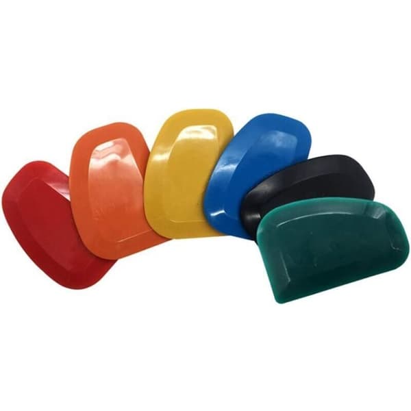 (6 delar) Gummispatelset. Spackelspade. Gummispackelspade-set. Plastfärgborttagare-set. Spackelspadar