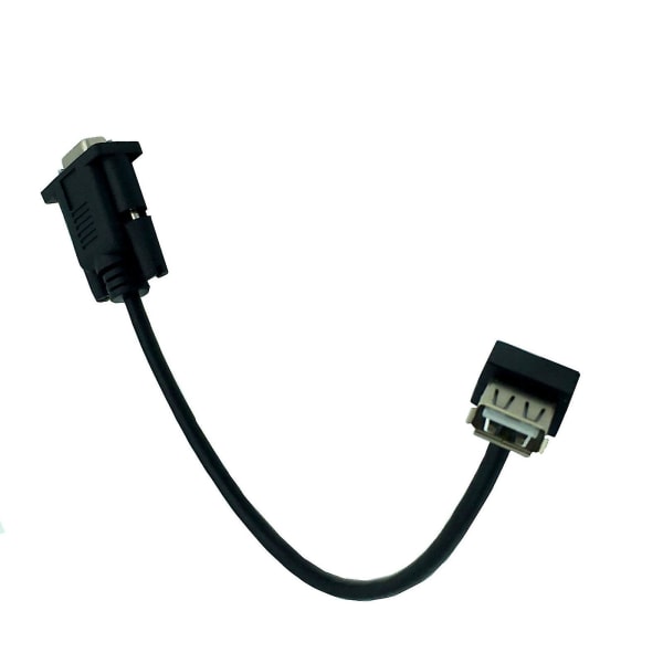 Rs232 Db9 9 Pins Hunn Til Usb 2.0 A Male Plc Seriell Kabel Adapter Converter 8" tommer 25cm Fk