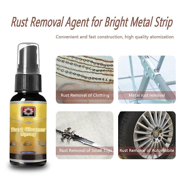 30ml Kraftig Allsidig Rengjøringsmiddel Rustfjerner Spray Avrustningsspray Bilvedlikehold Husholdningsrengjøringsverktøy Anti-rustsmøremiddel