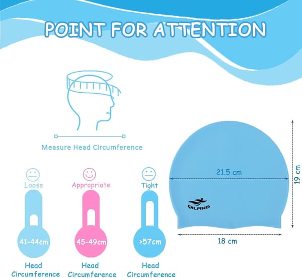 Barnsimningsmössa, Elastisk Silikon Simningsmössa Vattentät Långt och Kort Hår Flickor Pojkar Barn Tonåringar - 2-pack black