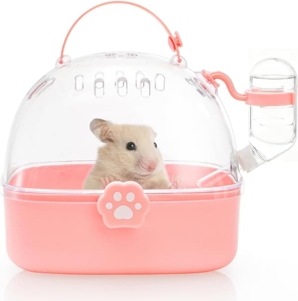 Hamsterbur med håndtak, lite bur for smådyr