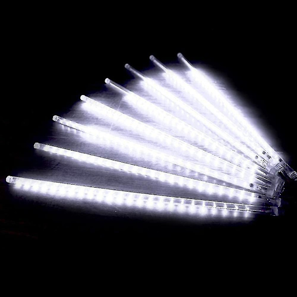 Meteori Sade -jouluvalot 8 putken LED-liitäntä puuhun, puutarhaan, häihin, juhliin ja festivaaleille
