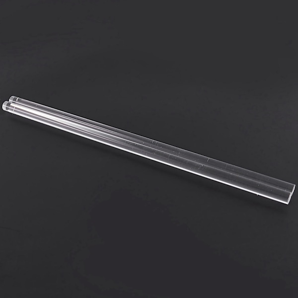 2 st 10 mm Klar Rund Akrylstav PMMA Extruderad 30 cm Längd
