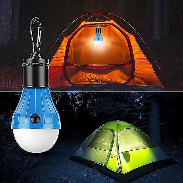 4 Pak Led Camping Lys, Camping Tilbehør Til Telte, Bærbare Teltelys Med Klips