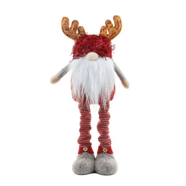 Julenisse Rensdyr Elg Svensk Tomte Gnome Fyldt Plys med udtrækkelige fjederben Julepynt Ornamenter Feriehusindretning