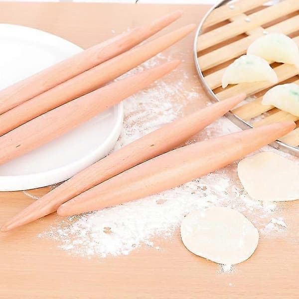 Bøge spids kagerulle træ spids rullestav dumpling hud pressestav bøgetræ rolli
