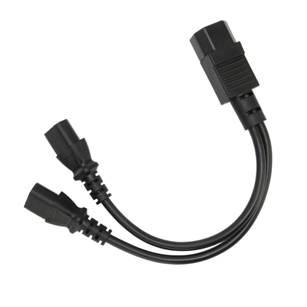 IEC320 C14 till 2 x C13 Hona Y Typ Strömkabel 1 In 2 Ut 2500W 10A 250V LCD Skärm Strömkabel Förlängningssladd