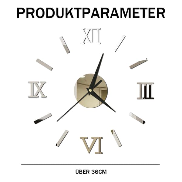 DIY Väggklocka Modern Design för Heminredning, Restaurang och Kontor