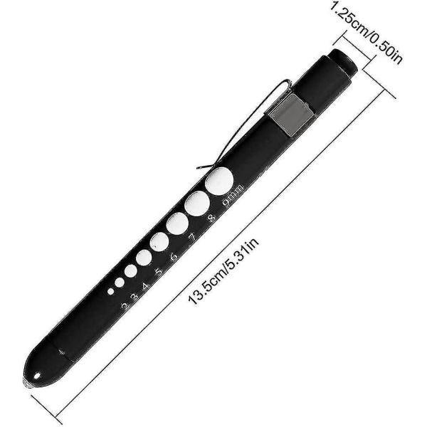 Diagnostinen lääketieteellinen kynälamppu. Mini uudelleenkäytettävä LED-taskulamppu kynätaskulamppu.